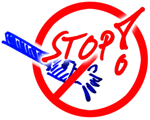 Stop Sexuelle Belästigung Stop Harcelement Symbol