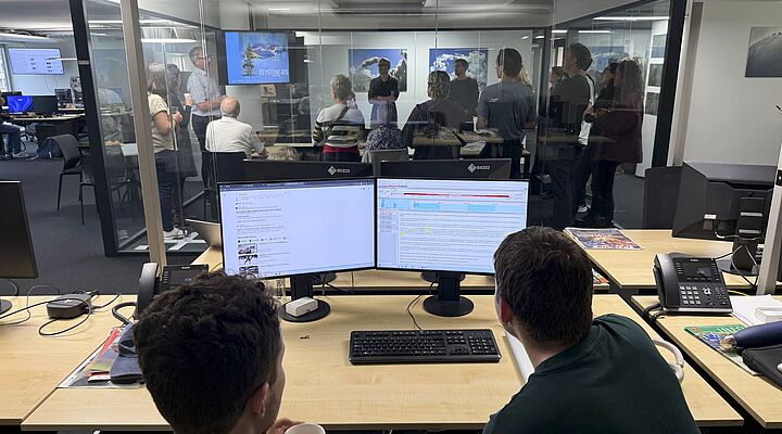 Besuch der Büros von Keystone-ATS in Lausanne